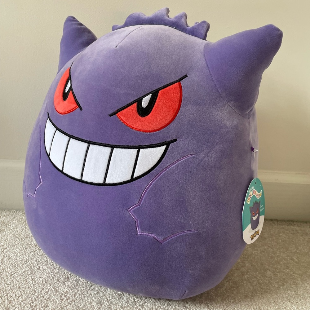 NEW Gengar Squishmallow, 20 inches, big plushie. Great condition.
